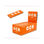 Cartine ocb orange arancioni corte (70mm) box 50 libretti.- tipo a - 1