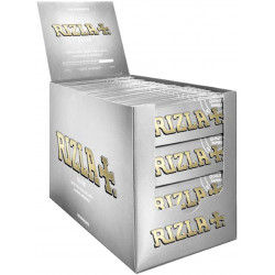 Cartine Rizla Silver Corte Argento Grigie Standard Corta (70mm) 100 Libretti