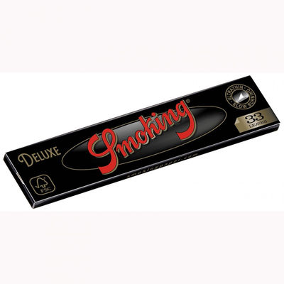 Cartine smoking nere de luxe king size (110mm) black lunghe - box da 50 libretti - Foto 2