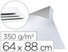 Cartoncillo gris liderpapel con una cara blanca 350 gr 64X88 cm paquete de 1 kg