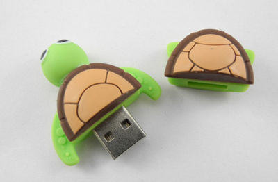 Cartoon tortue animal 8 G Flash Drive USB 2.0 tortue Memory Stick en gros