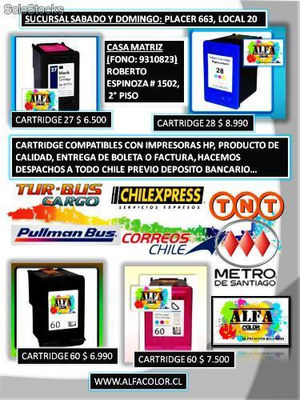 Cartucho Alternativo Compatible HP 27 Alfacolor 