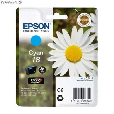 Cartucho de Tinta Compatible Epson T1802 Cian