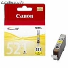 Cartucho tinta canon cli 521 amarillo 9ml pixma 3600/ 4600/ 4700 mp 540/ 550/