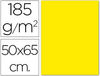 Cartulina guarro amarillo canario 50X65 cm 185 gr