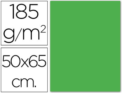 Cartulina guarro verde manzana -50X65 cm -185 gr