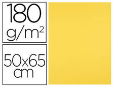 Cartulina liderpapel 50X65 cm 180G/M2 amarillo limon paquete de 25