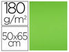 Cartulina liderpapel 50X65 cm 180G/M2 verde pistacho paquetede 25