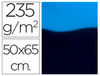 Cartulina liderpapel 50X65 cm 235G/M2 metalizada azul