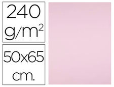 Cartulina liderpapel 50X65 cm 240G/M2 rosa paquete de 25 unidades