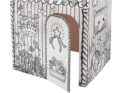 Casa de juego bankers box playhouse unicornio para pintar fabricada en carton - Foto 3