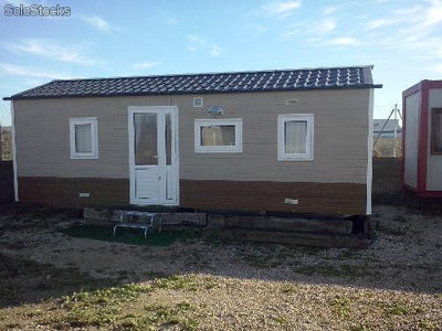 Casa de madera mobil home sin necesidad de cimientos o losa de hormigón 25m2