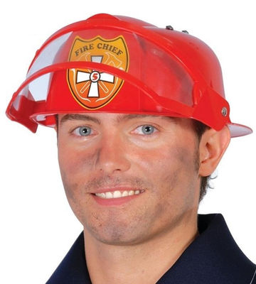 Casco o gorro jefe de bomberos