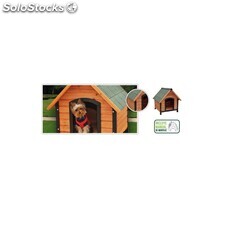 Caseta de madera para mascotas ( medida: 85X75X93 cm )