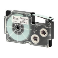Casio XR-9WE1 cinta negro sobre blanco 9 mm (original)