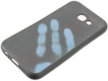 Caso térmico mágico com tinta thermochromic (preto-azul) para Samsung Galaxy A5 - Foto 2