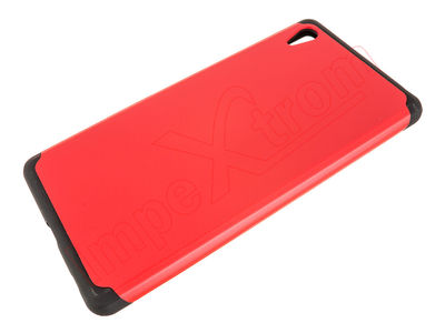 Caso TPU vermelho e preto para Sony Xperia Z4