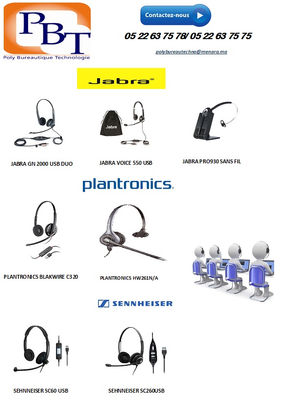 casque jabra ,plantronics...