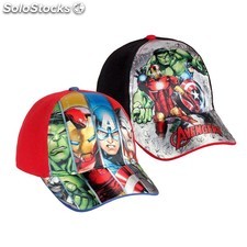 Casquette AVENGERS - Rouge et Noir - (2 Modèles Assortis)