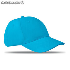 Casquette baseball 6 pans turquoise MIMO8834-12