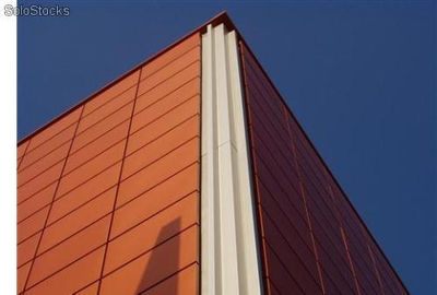 Cassete con forma cuadrada o rectangular para fachadas