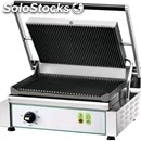 Cast iron contact grill - electric - mod pe 35re - single grooved grill -