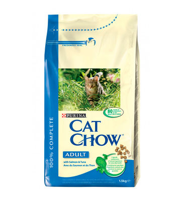CatChow cat chow adult Saumon et Thon 3.00 Kg