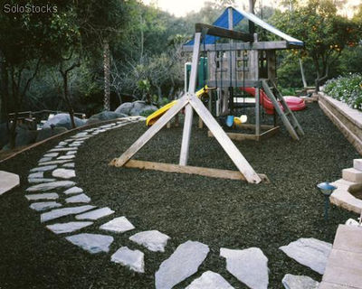 Caucho granulado, para canchas de grama artificial, para parques infantiles - Foto 2
