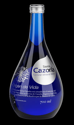 Cazorla Premium. Botella de agua cristal con forma de gota - Foto 2