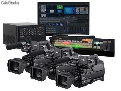 Cctv con videoswitch y 4 cámaras para eventos en vivo