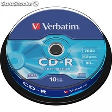CD-R 80 Verbatim 52x DL 10er Cakebox 43437