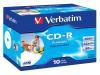 CD-R 80 Verbatim 52x DLP Inkjet white Full Surface 10er Jewel Case 43325 - Foto 4