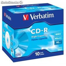 CD-r 90 Verbatim 40x dl 10er Jewel Case 43428