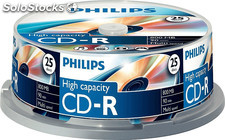 CD-r Philips 800MB 25er Spindel Multi Speed CR8D8NB25/00