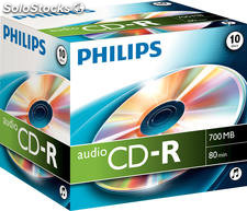 CD-R Philips Audio 80min 10pcs jewel case carton box CR7A0NJ10/00