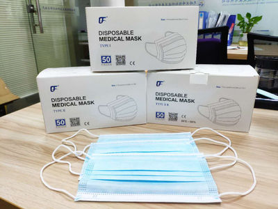 CE approved ffp2 medical surgical face mouth mask disposable 3ply manufacturer i