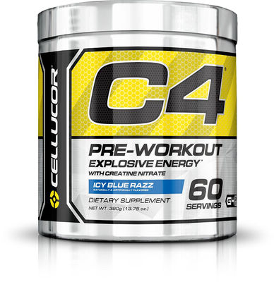 Cellucor C4 Premium Pre Workout Powder (195g) - Icy Blue Razz - 60 Servings