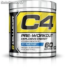 Cellucor C4 Premium Pre Workout Powder (195g) - Icy Blue Razz - 60 Servings