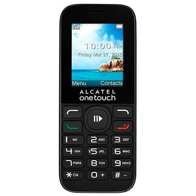 Celular Alcatel One Touch 10.50A com Tela 1.8&quot; Câmera VGA - Preto