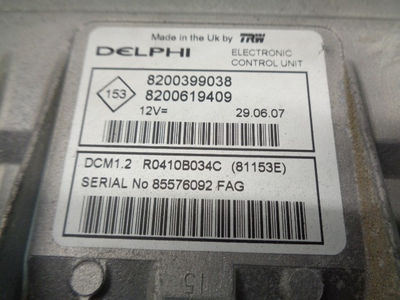 Centralita motor uce / 8200399038 / delphi / 8200619409 / 4647786 para renault m - Foto 4