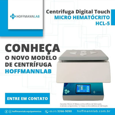 Centrífuga Micro Hematócrito HCL-5 digital TELA TOUCH com 20 parâmetros memória - Foto 2