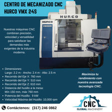 Centro de Mecanizado cnc hurco vmx 24S