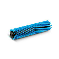 Cepillo cilíndrico textiles pelo corto azul 400 mm