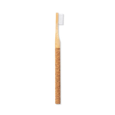 Cepillo de dientes con mango en corcho natural y cuerpo en bambú - Foto 4