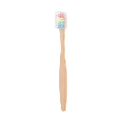Cepillo de dientes de bambú y cerdas a colores - Foto 2