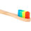 Cepillo de dientes de bambú y cerdas a colores - 1