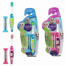 Cepillo de dientes infantil + reloj de arena