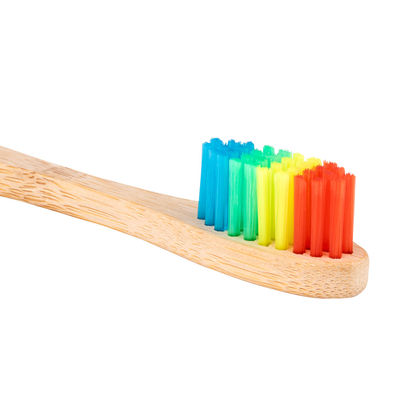 Cepillo dental en madera con cerdas en divertidos colores - Foto 2