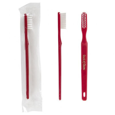 Cepillo dental enfundado 15,5x1x1,5 cm burdeos ps