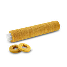 Cepillo-esponja cilíndrico suave amarillo 350 mm